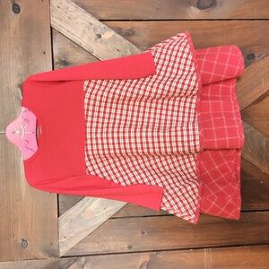 Vintage Malley Too Dress Size 5 Red Plaid